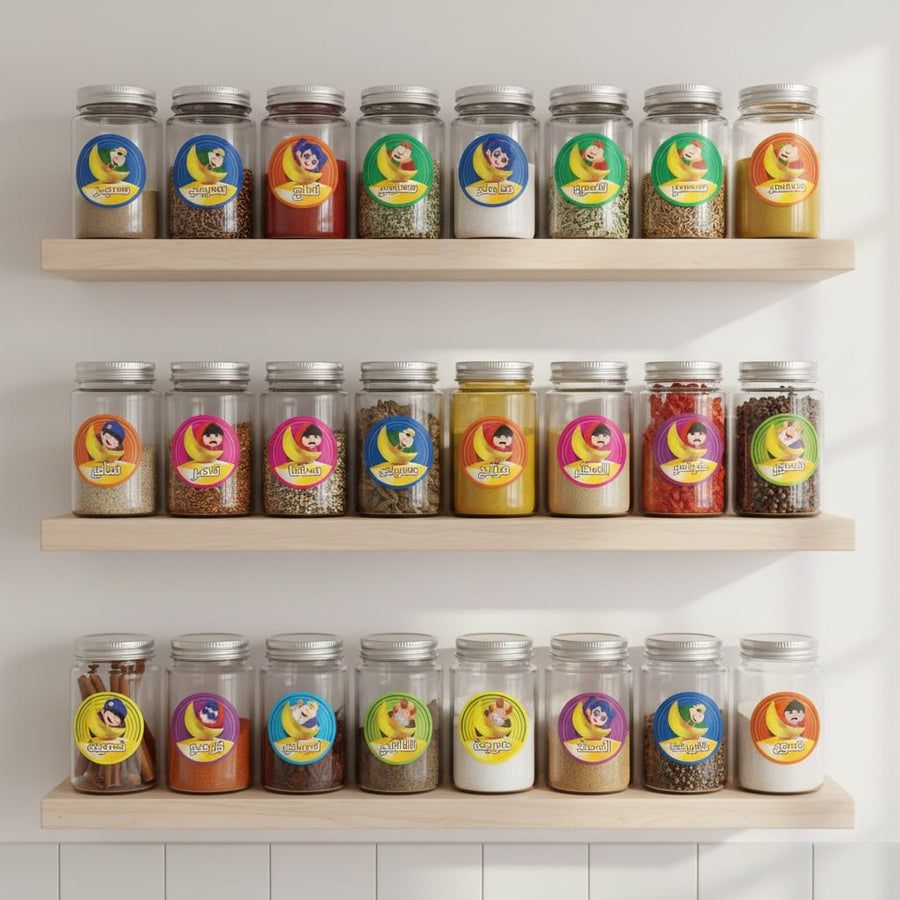 ستيكر توابل ٢٤ قطعه مقاس 25*35سم RM-004