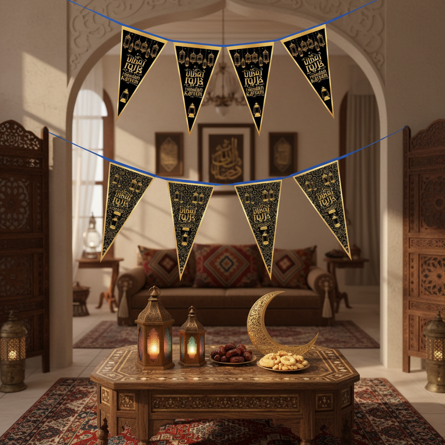 زينة رمضانية كارتون لون اسود RM-008