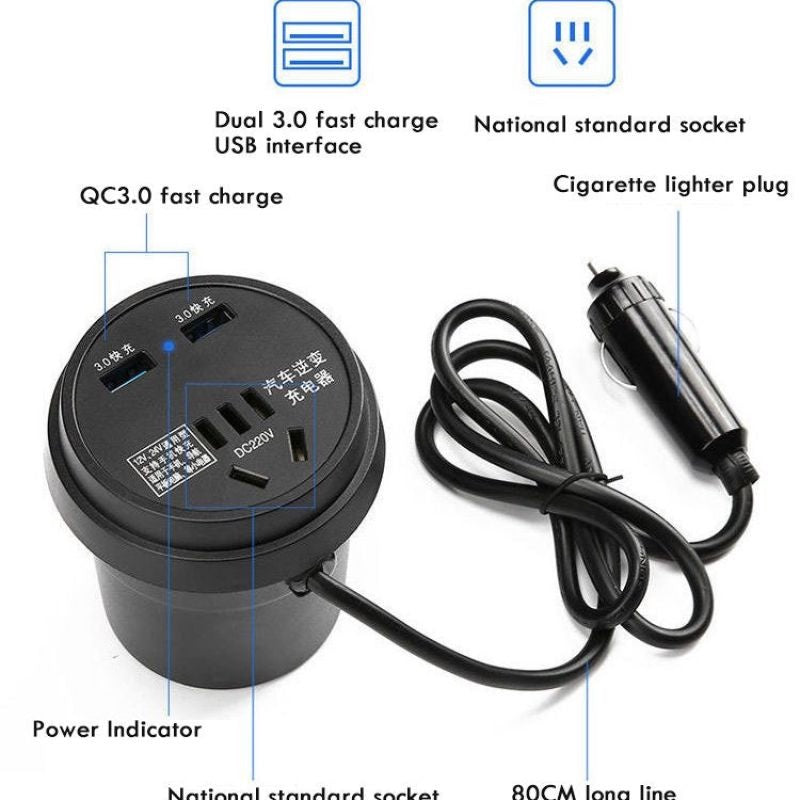 راس شاحن سيارة متعدد AB-004