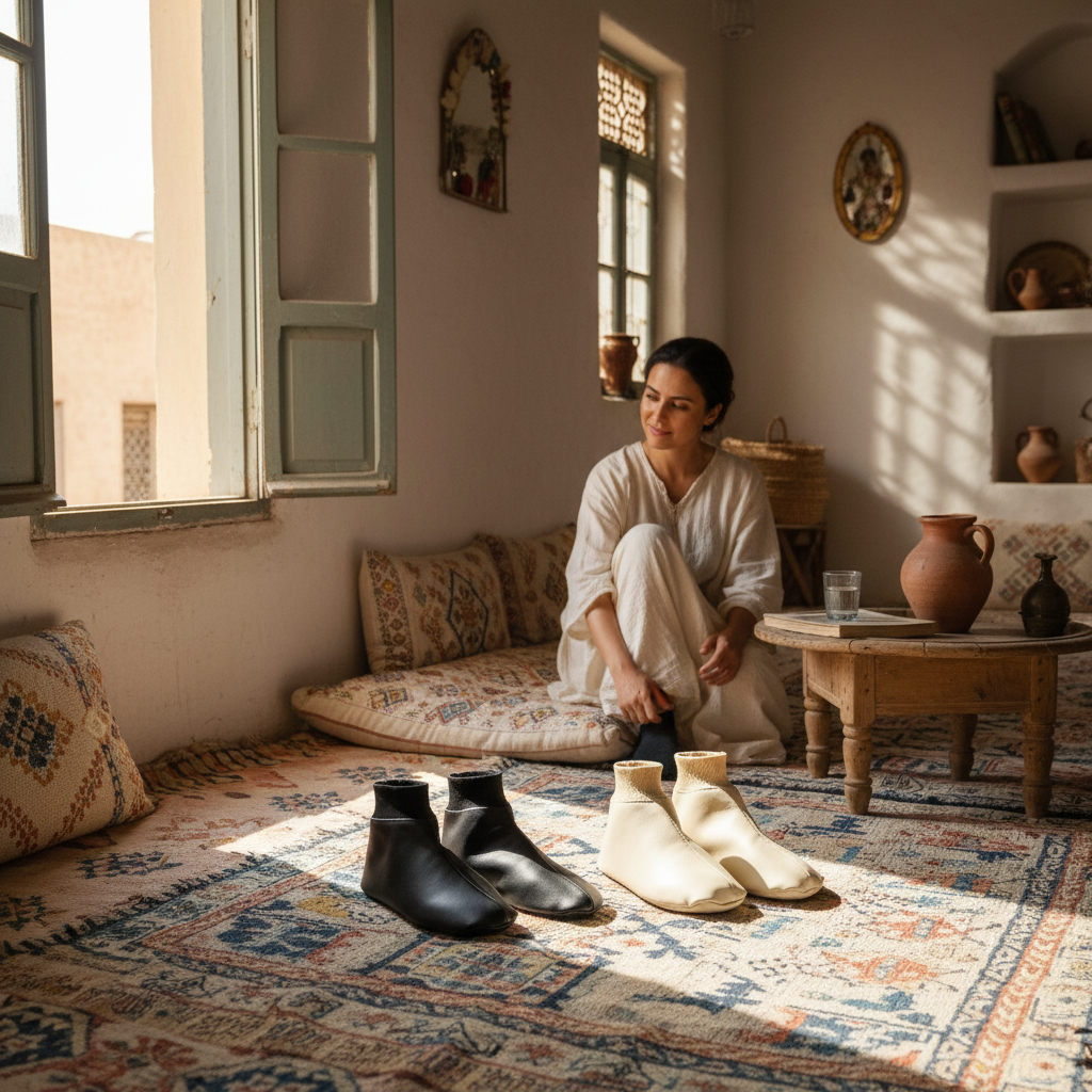 عرض الكابلز خف رجالي اسود +خف بيج حريمي