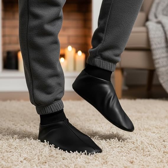 عرض راحة القدم 3 خف جلد اصلي و 3 شربات قطن هدية TR0429